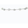 Nimei bracciale in oro bianco con perle PBR145