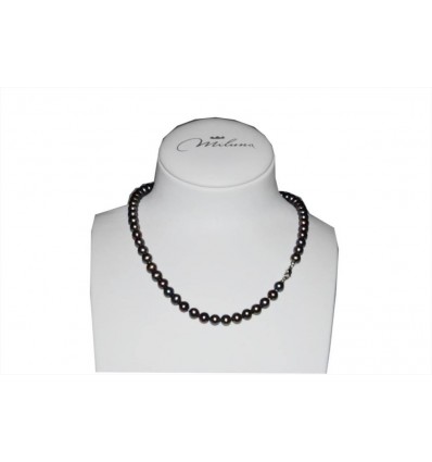 Miluna collana perle nere MAR657N