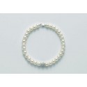 Miluna bracciale perle con inserti in oro bianco PBR1936