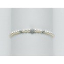 Miluna bracciale perle con inserti in oro bianco PBR894