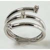 Miluna anello trilogy con diamanti LID1038