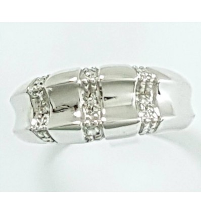 Miluna anello a fascia con diamanti LID641 