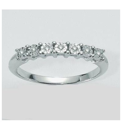 Miluna anello fedina con diamanti KLID2461M