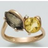 Miluna anello in oro rosè con pietre fantasia LID1884