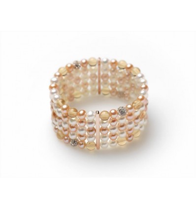 Kiara bracciale in perle ekristal color BR436AG