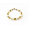 Miluna bracciale in perle e kristal color BR475AG