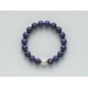 Miluna bracciale in agata viola e perla PBR2037