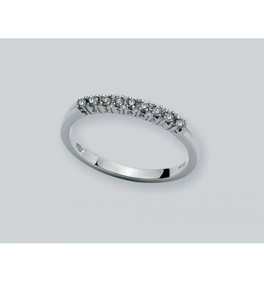 miluna miluna anello fedina 9 diamanti lid1364 d13v5 lid1364 d13v5