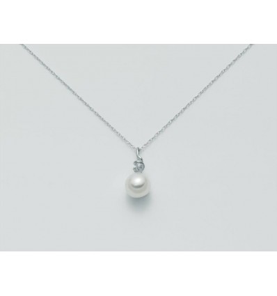 Miluna girocolllo con ciondolo perla e diamante PCL1880