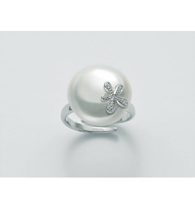Miluna anello in argento con perla PLI1491