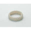 Miluna braccaile perle bianche e cristalli PBR2296