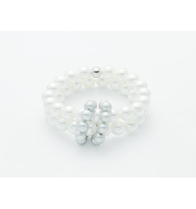 Yukiko bracciale perle 2 fili con nodo BR684