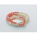 Miluna bracciale in perle e corallo naturale PBR2438