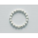 Bracciale Miluna in corallo bianco agglomerato e perla