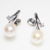 Orecchini perle Kioto con diamanti 