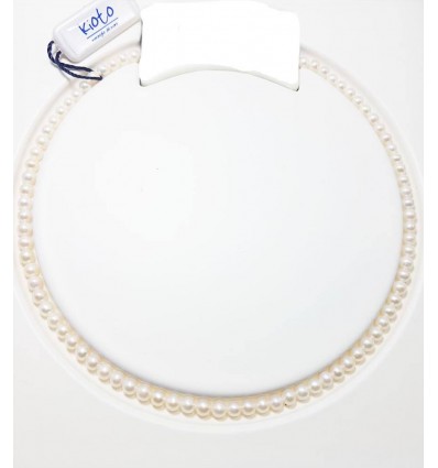 Collana perle Kioto con chiusura in oro bianco