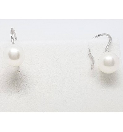 Orecchini Kioto perle a monachella in oro bianco