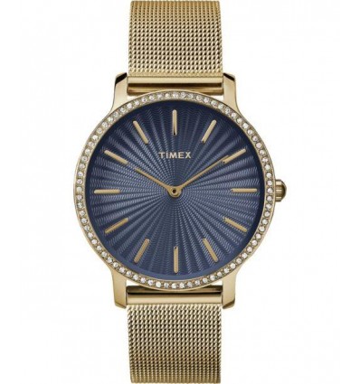 Orologio da donna Timex Metropolitan Starlight tutto acciaio dorato cassa con Swarosky
