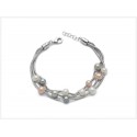 Bracciale da donna Miluna in argento e perle PBR2829