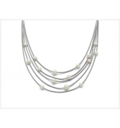 Collana da donna Miluna in argento e perle PCL5629