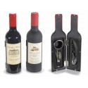 Bottiglia con 3 accessori per il vino da sommelier 