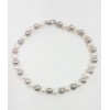 Bracciale perle color grigie e bianche Miluna con chiusura oro bianco