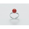 Miluna anello in argento con corallo