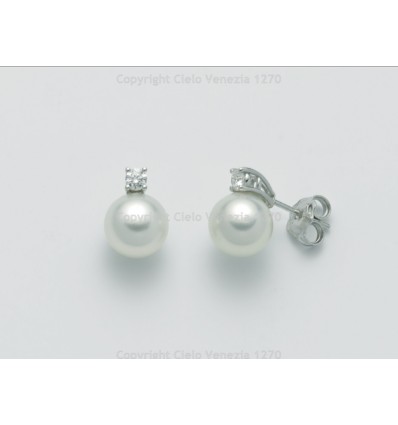 Orecchini perle australiane Miluna con Diamanti