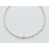 Miluna collana perle con sfera oro bianco PCL5532