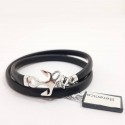 Bracciale da uomo in caucciù con argento BR2061