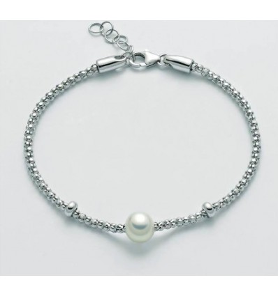 Bracciale in argento con perla Miluna