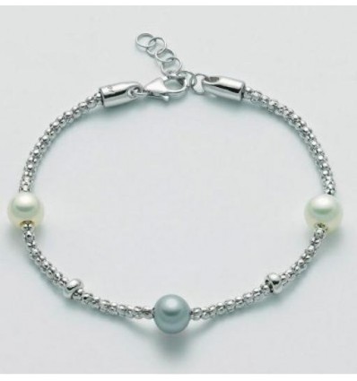 Bracciale in argento con perla Miluna
