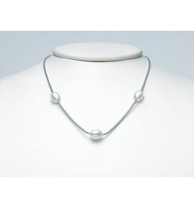 Collana da donna Miluna in argento e perle PCL5808