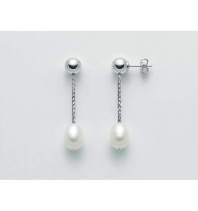 Orecchini pin argento e perle barocche Miluna 