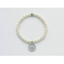 Miluna bracciale perle con ciondolo cuore in argento PBR2060