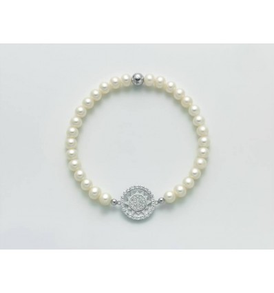 Bracciale donna perle Miluna con centrale Sole Miluna 