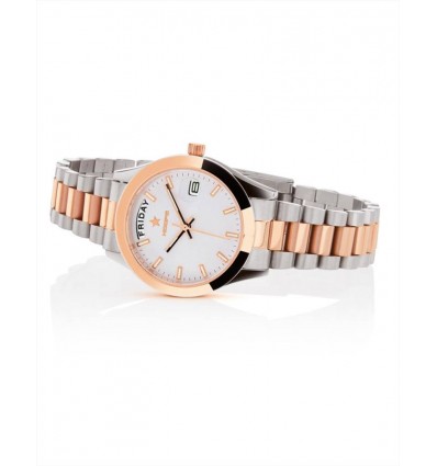 Orologio Hoops Luxury Day Date silver/rosè gold 