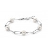 Bracciale in argento con 5 perle Miluna PBR3201