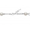 Bracciale in argento con 5 perle Miluna PBR3201