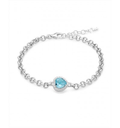 Bracciale in argento con Gemma del Cielo Miluna