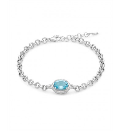 Bracciale in argento con Gemma del Cielo Miluna