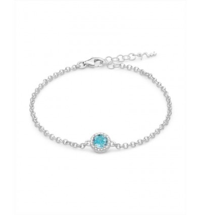 Bracciale in argento con Gemma del Cielo Miluna