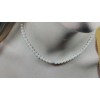 Collana perle Miluna con boule centrale in oro bianco diamantato