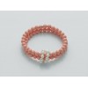Miluna bracciale in corallo rosa e perle PBR2218